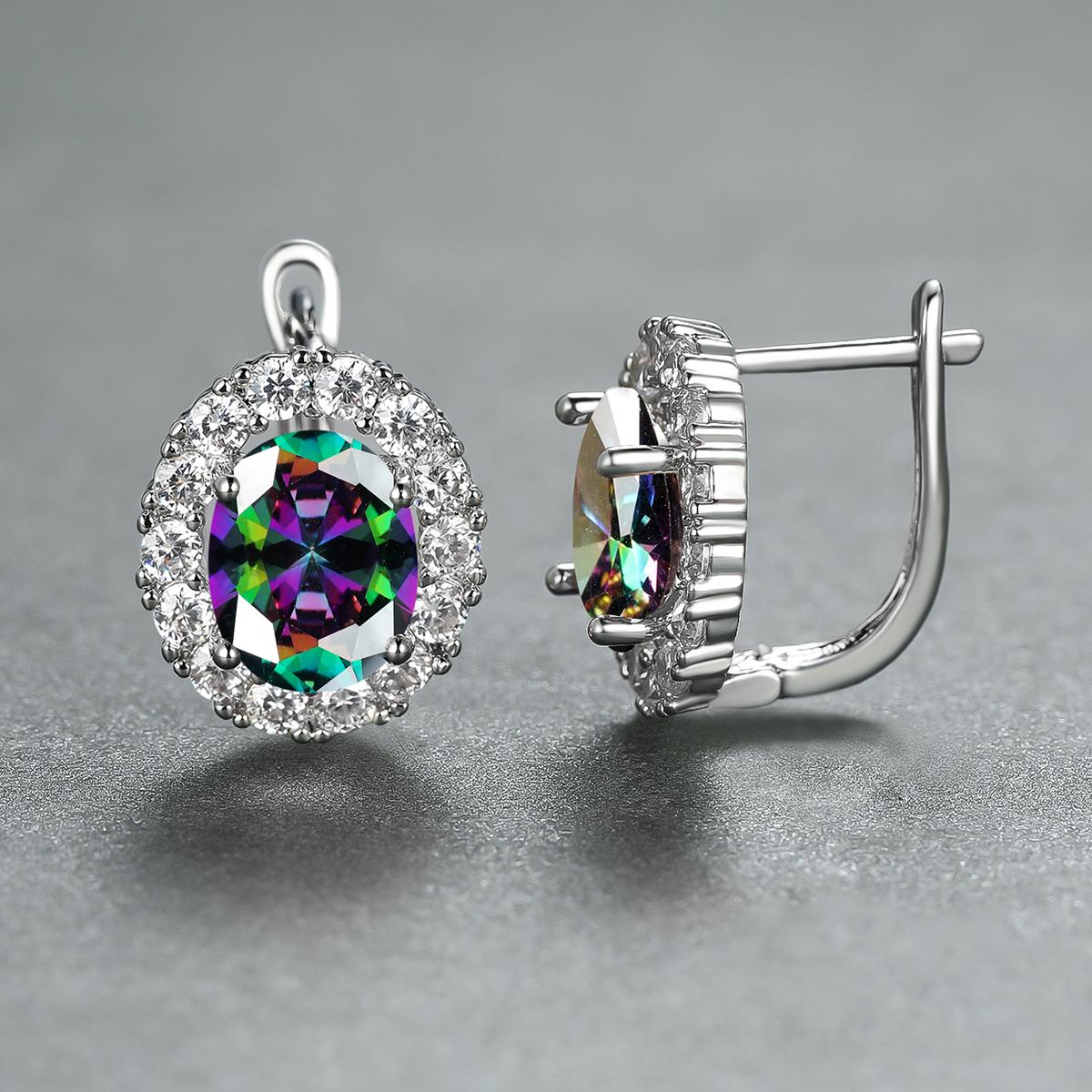 

Роскошные серьги-капли с фиолетовым камнем и золотым цветом, серьги-подвески для невесты, обручальные украшения для ушей разноцветный/серебряный