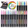 21 Color Outline Marker Set Double Line Shimmer Outline Pen for Card Making Adult Coloring Books Doodle Arts Crafts