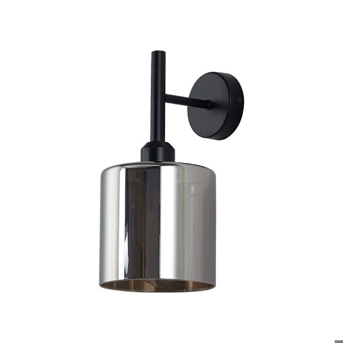 Decorative Wall Light - BV - BV01-00073 - Smoked Glass - 1xE27 23W - Indoor