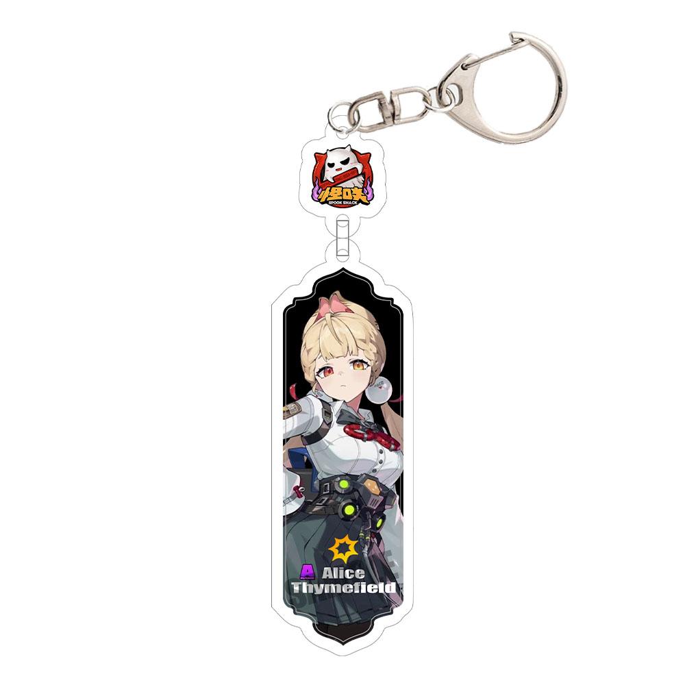Game Zenless Zone Zero Acrylic Keychain Aria Cissia Nangong Yu Backpack Keyring Pendant Belle Nicole Demara Decorative Ornament