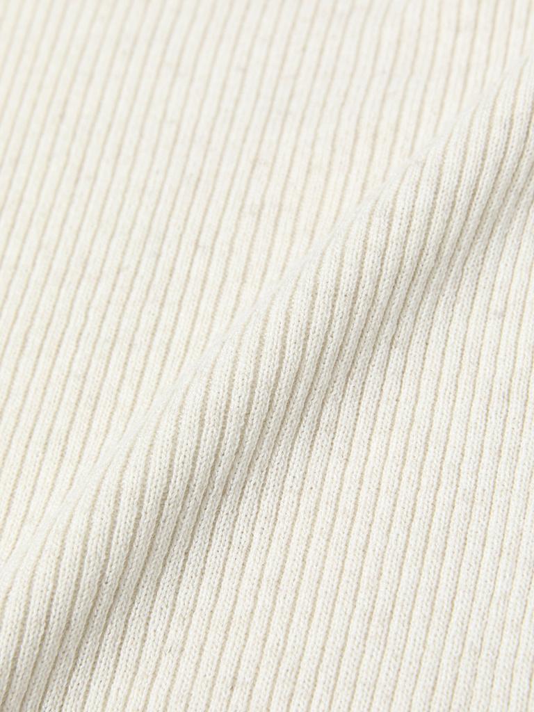 GLOWNY G Classic Rib V-Neck Knit (Oatmeal)