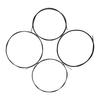 White Ukulele Ukelele Uke Strings Nylon Material, 4pcs Set (Package Card Random Delivery)