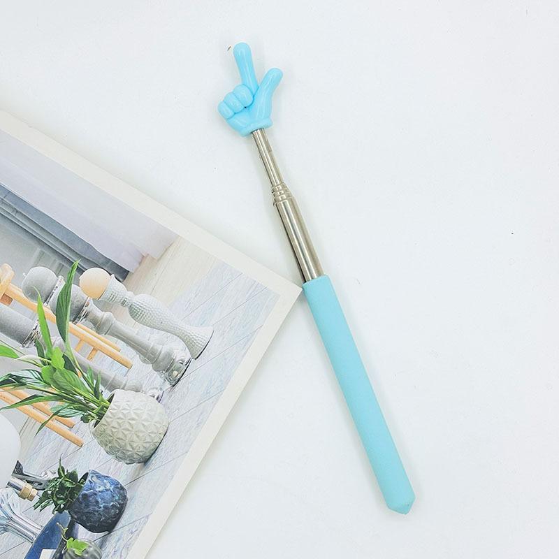 Stainless Steel Teaching Pointer Telescopic Reading Stick Whiteboard Finger Pointer Teachers Supplies