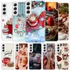 Winter Coffee Christmas Cover Phone Case For Samsung Galaxy S26 S25 Edge S24 Ultra S23 S22 Plus S21 S20 FE Soft Fundas Shell Gal