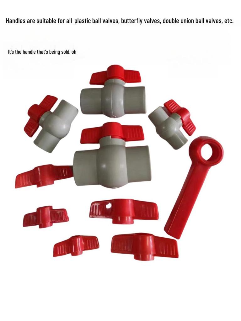 Butterfly Pattern All-Plastic Ball Valve Double Union Water Pipe Handle