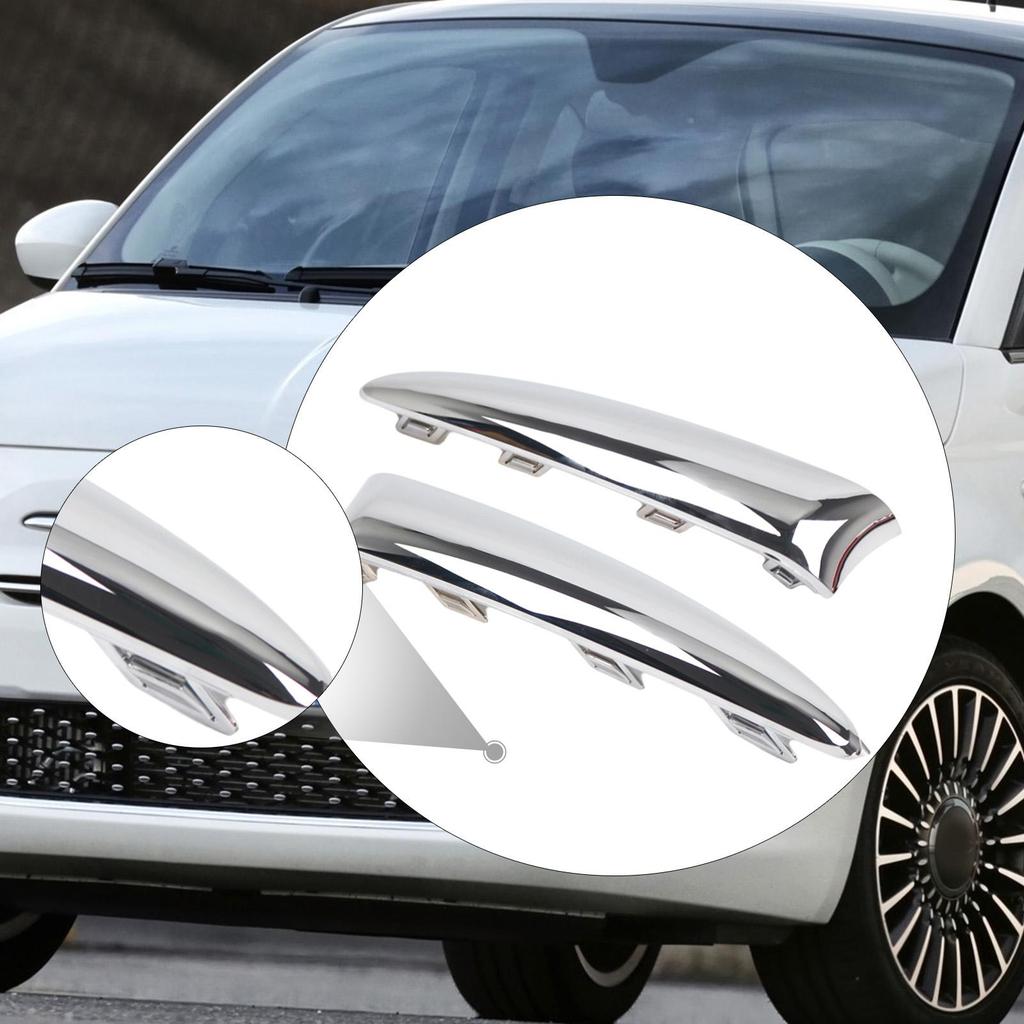 Front Bumper Grille Trim Molding Bumper Trim for 500 (312) Lounge