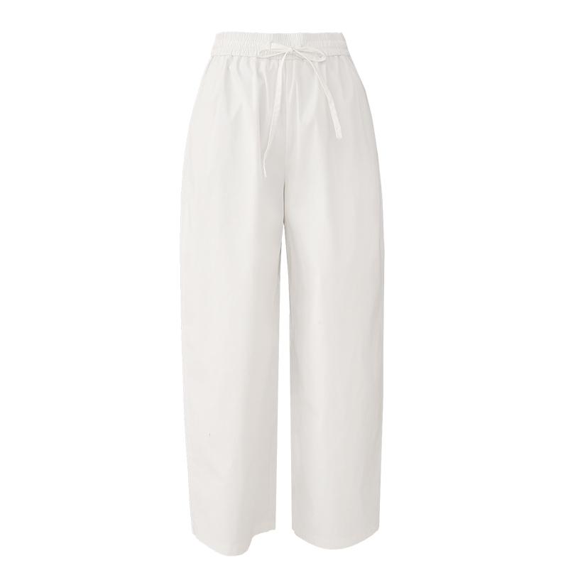 Yalida Nine point Haren Pants Women's Elastic Waist Loose Thin Casual Pants Carrot Pants