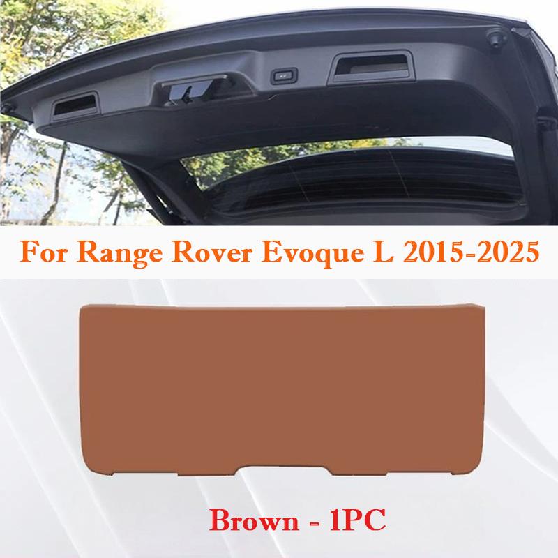 For Land Rover Range Rover Evoque L 2015-2026 Car Trunk Door Leather Anti Kick Pad Tailgate Protective Mat Interior Cargo Liner