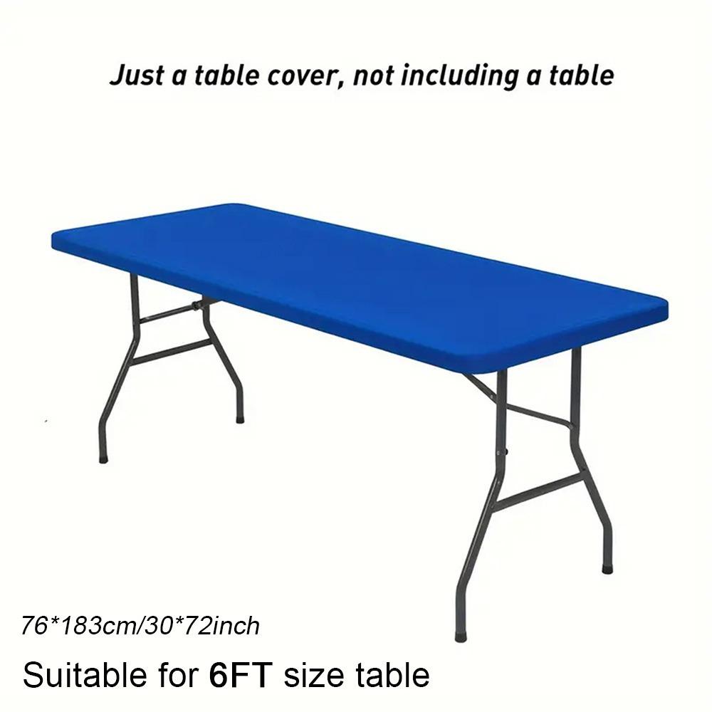 1Pcs Elastic Fitted Rectangular Tablecloth  For Home Parties Banquets Picnics Wedding Decorations