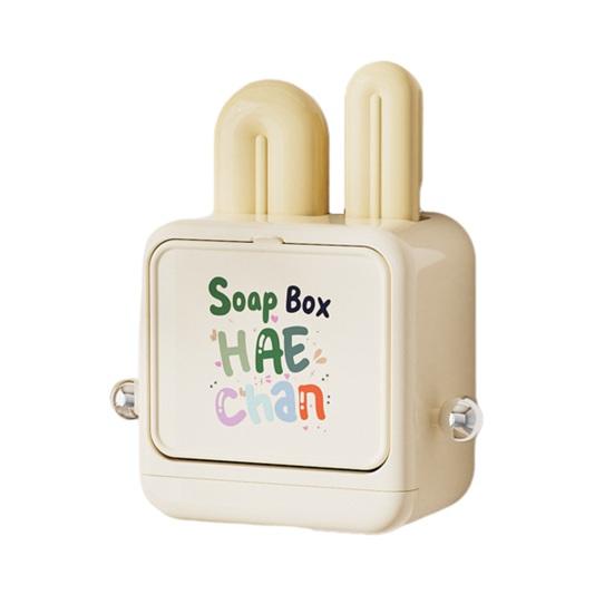 

Brush Set Three-in-One Laundry Brush Soap Dish Shoe Brush Wall-Mounted Draining Moisture-Proof Cartoon Rabbit Design