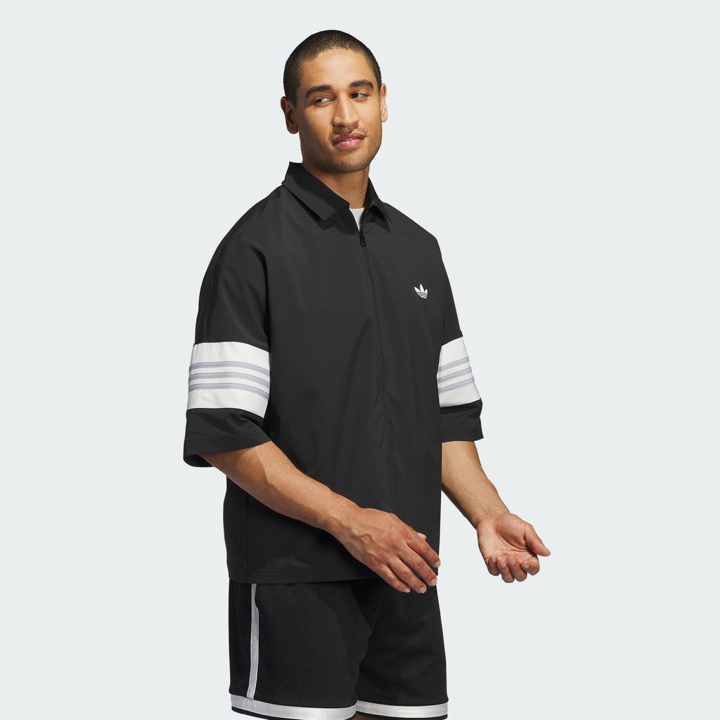 Adidas Originals SS24 Sport Løstsittende Polo Komfortabel Fritidskortarmsskjorte Unisex Topper Svart IY7392