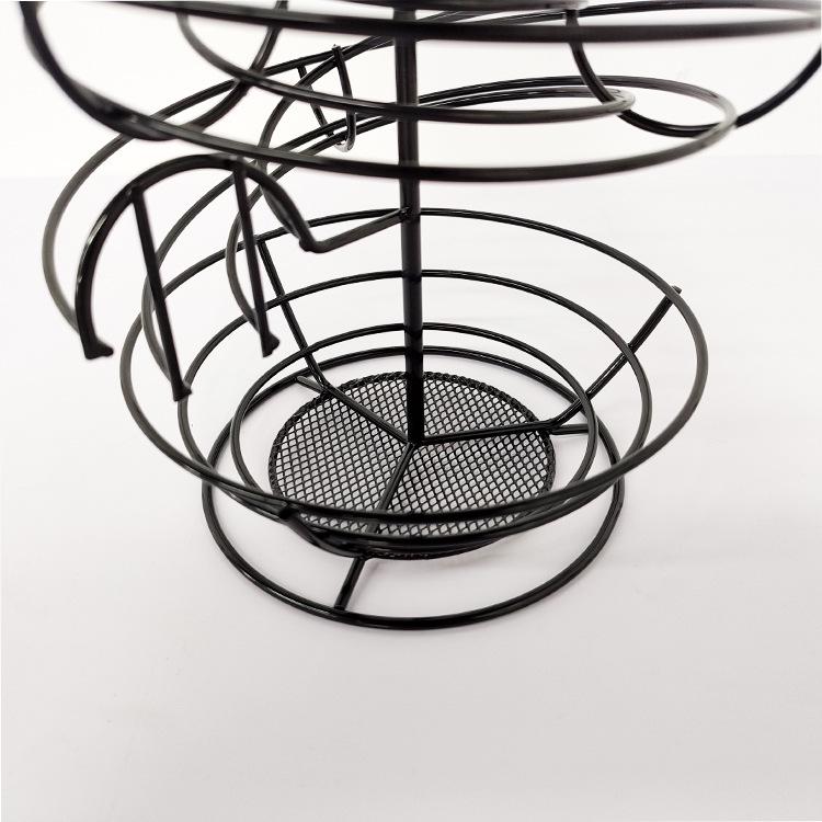 Iron Art Spiral Egg Basket - Creative Large Capacity Storage Rack