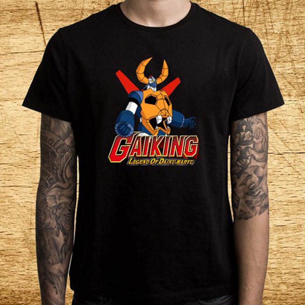 Gaiking Mecha Anime TV Series Men s Black T-Shirt S