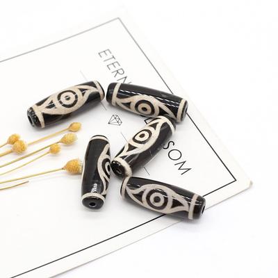 3Pcs Energia Pedra Natural Pingente Olho-Forma Tianzhu Contas Para Fazer Jóias DIY Colar Pulseira Yoga Dzi Presente Acessório