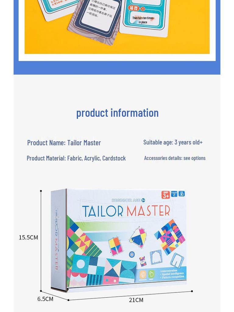 Grenzüberschreitendes pädagogisches Denk-Konzentrationsspiel: Kindertisch zum Farbabgleich