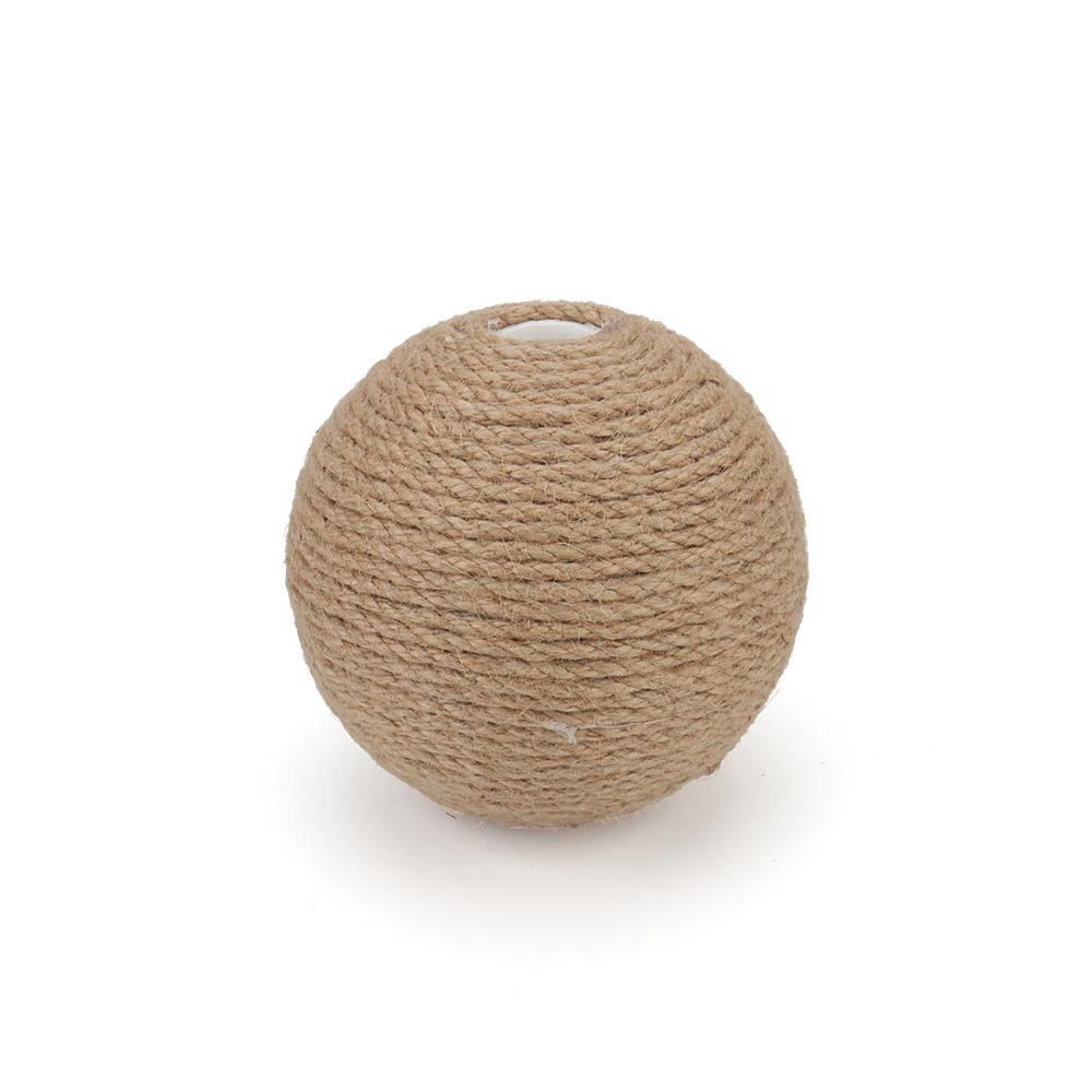 

12.5cm Sisal Ball With Hole Cat Scratching Ball Toy Bite-resistant Kitten Interactive Chew Toys Funny Cat Scratcher Pet Supplies