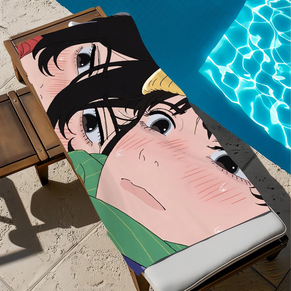 Japanese Movie L-Look Anime B-Back Towel Beach Quick Dry Soft Pool Towels Gift for Travel Gym Shower Camping sports