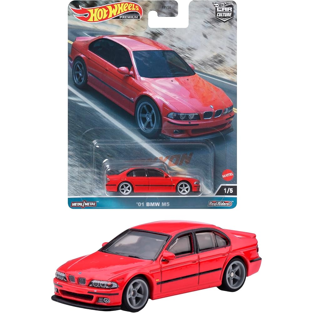 Hot Wheels Car Culture Canyon Warriors '01 BMW M5 Toy Vehicle for Ages 3 and Up