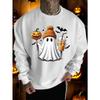 Men's Solid Color Pattern Crew Neck Sweatshirt