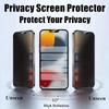 5Pcs Full Cover Anti Spy Screen Protector for iPhone 17 16 12 13 14 15 PRO MAX 14 Plus Tempered Glass Privacy 15 Plus 16 Pro Max