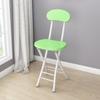 Portable Folding Dining & Leisure Chair with Backrest - Adult Indoor/Outdoor Round & Tall Stool