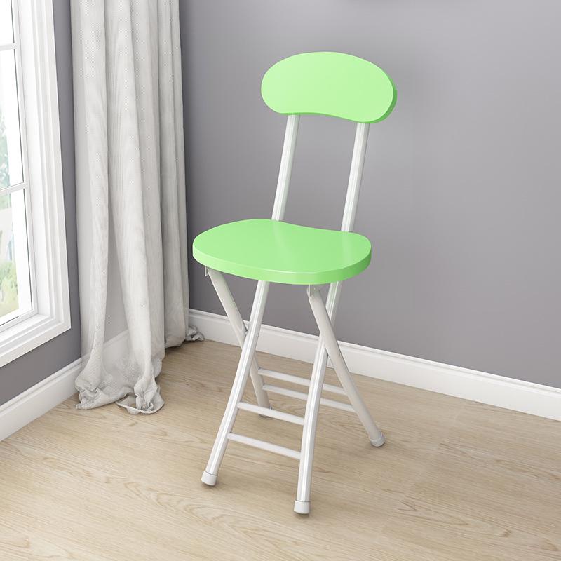 Portable Folding Dining & Leisure Chair with Backrest - Adult Indoor/Outdoor Round & Tall Stool