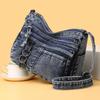 Denim Shoulder Bag Women's Crossbody Bag Multi-Compartment Mother Bag