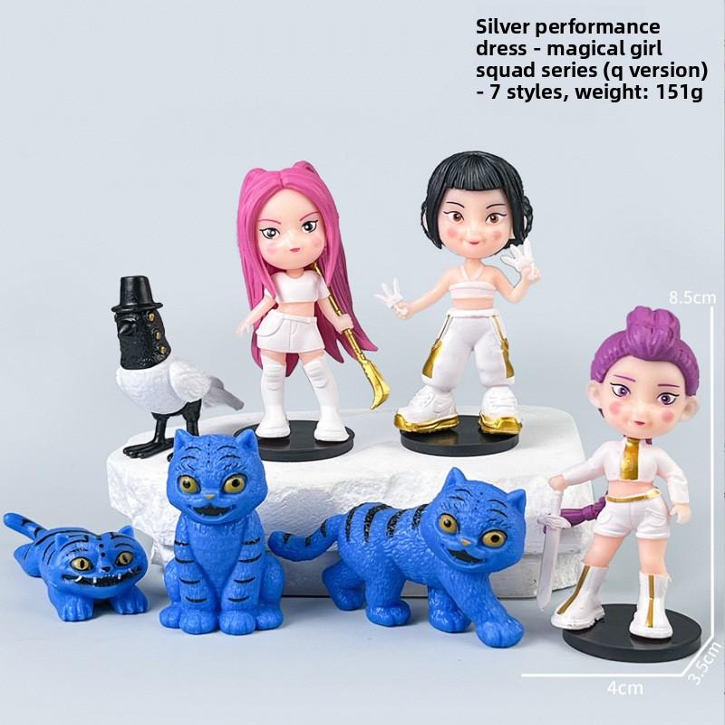 K-Pop New Demon Hunter Girl Group Men's Group Figure Model Blind Box Tide Play Doll Ornament