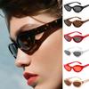 Retro Vintage Okulary Przeciwsłoneczne z Małą Oprawką Owalne Dla Mężczyzn i Kobiet Z Ochroną UV400