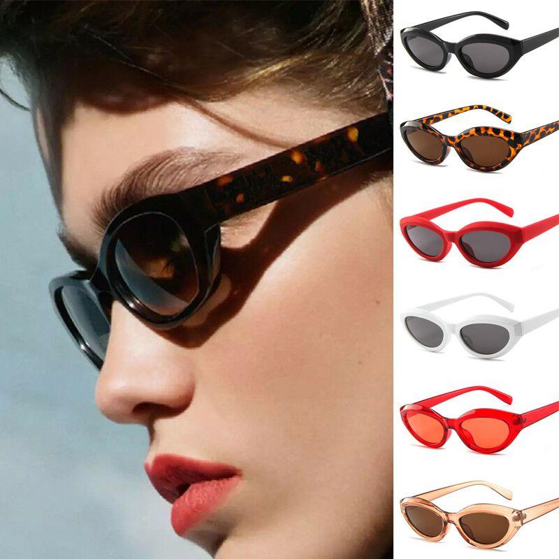Retro Vintage Okulary Przeciwsłoneczne z Małą Oprawką Owalne Dla Mężczyzn i Kobiet Z Ochroną UV400