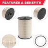 VW TDi Fuel Filter PU 936/1 X Fits For 2010-2014 Golf 2005-2014 Jetta Diesel Engine Volkswagen TDi Fuel Filter Replaces# 1K0127434B 1K0127177B