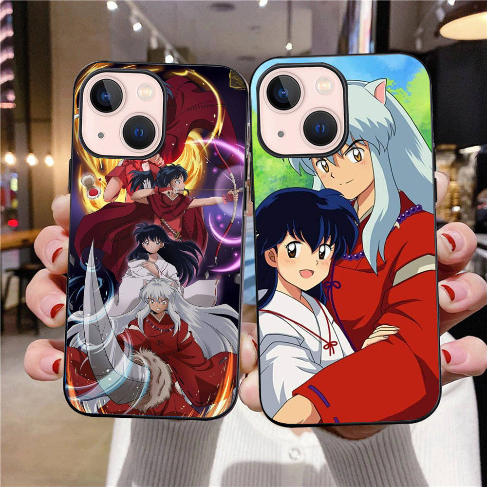 B-3 Inuyasha Black Case for Samsung S24 S23 S22 S21 S20 FE S10 Lite Ultra S7 S8 S9 Plus A05S A11 A12 A13 A15 A22 A24 A25 A32 A52 A71 5G