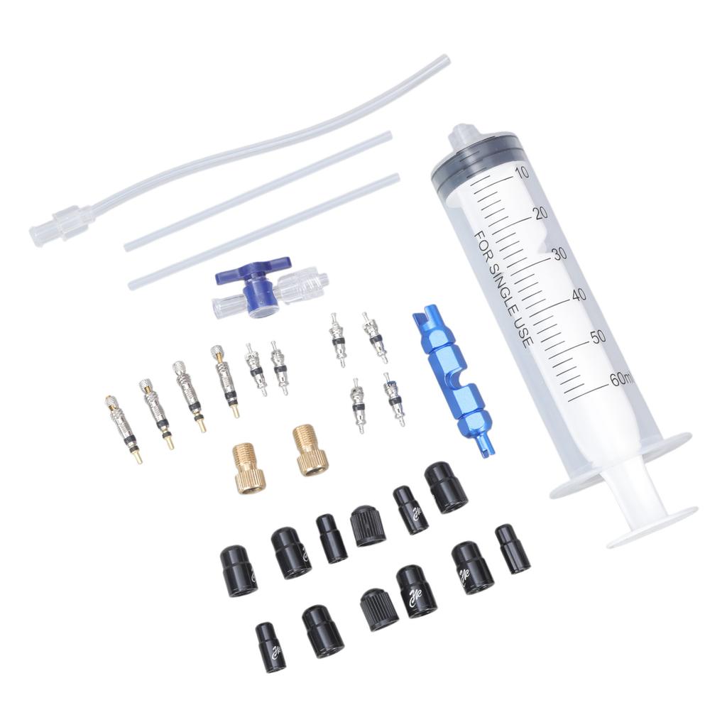 Road Bike Tire Repair Kits Mountain Bike Tubeless Tyre Sealant Syringe 60ml Bicycle Tire Fluid Injection Tool Enduring