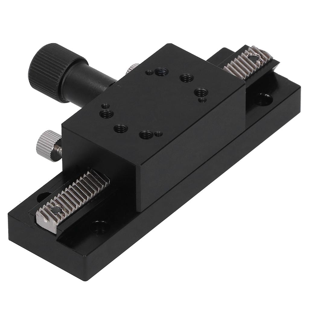 X Axis Dovetail Manual Trimming Platform Aluminum Alloy Gear Linear Slide Stage HC30‑A100