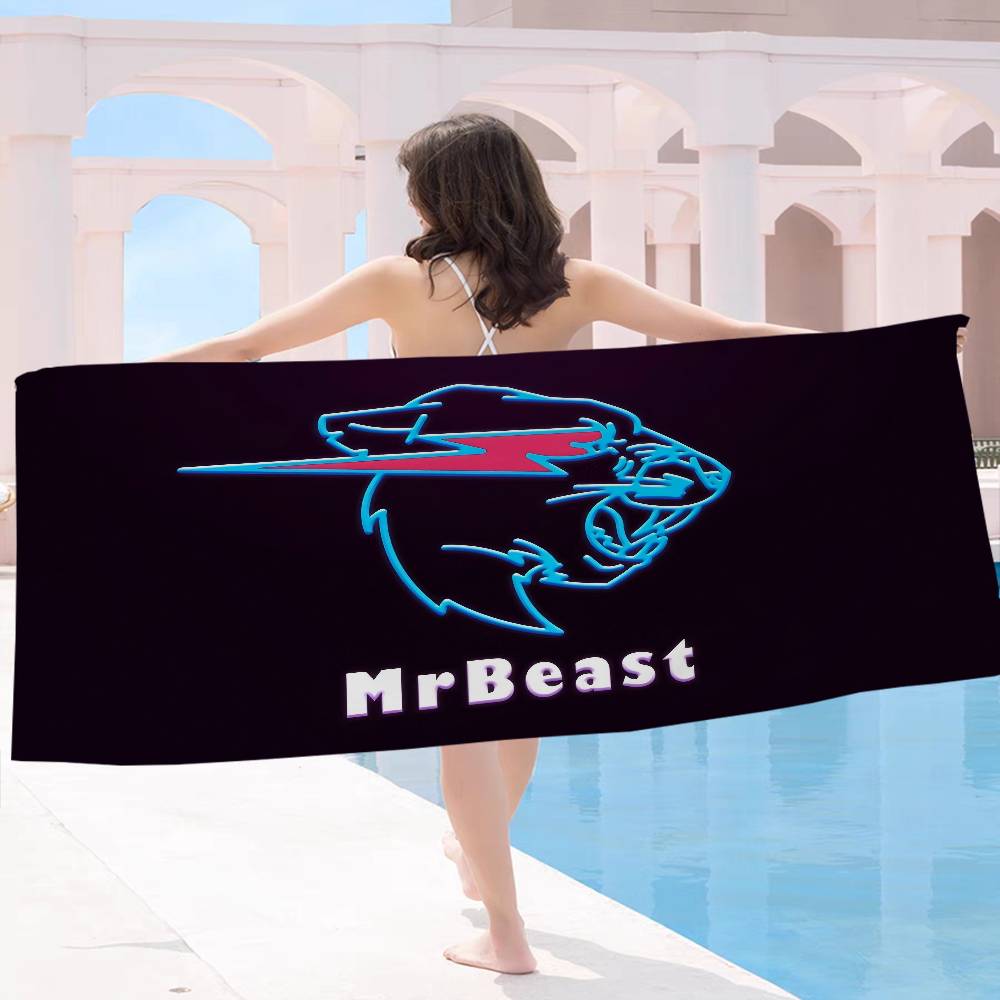 Asciugamani da Spiaggia in Microfibra Grandi Mr-B-Beast Asciugamano Asciugatura Rapida Asciugamani da Spiaggia Sabbiosa Asciugamano per Piscina per Viaggi Piscina Yoga