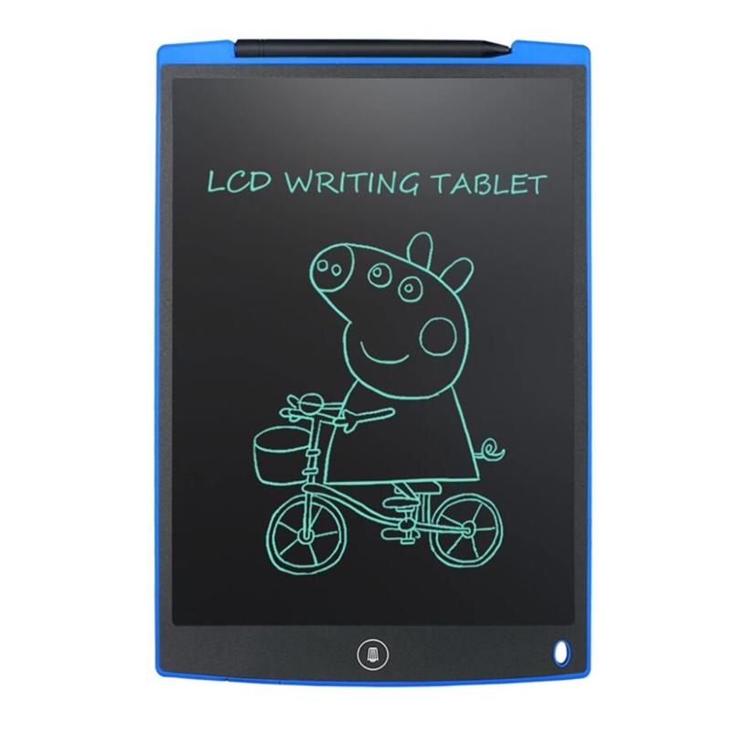 

12 LCD Writing Tablet Digital Drawing Tablet Handwriting Pads Portable Electronic Tablet Board ultra-thin Board with pen синій