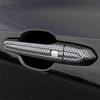 Glossy Black Carbon Fiber Siver Car Door Handle Cover Trim Sticker Styling Accessories For Cadillac XT4 XT5 XT6 CT6 ATS CT5