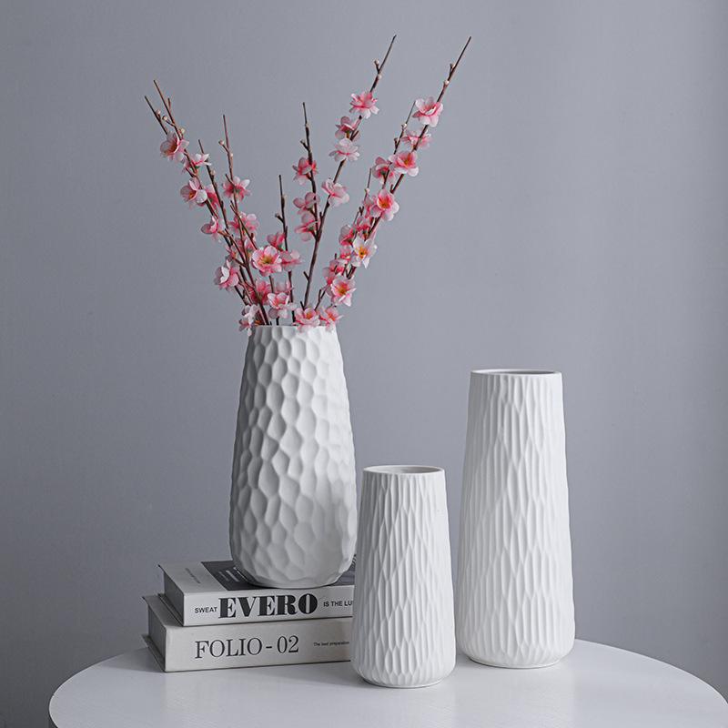 Modern Nordic Ceramic Vase for Hydroponic and Dried Flowers - Chinese Style Home Decor