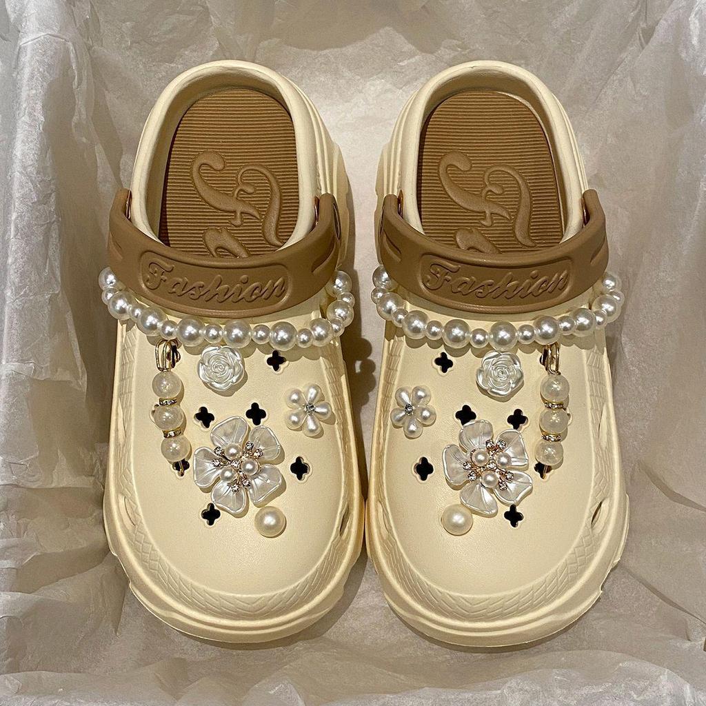 Женские летние шлепанцы на толстой подошве, нескользящие, для дома/улицы