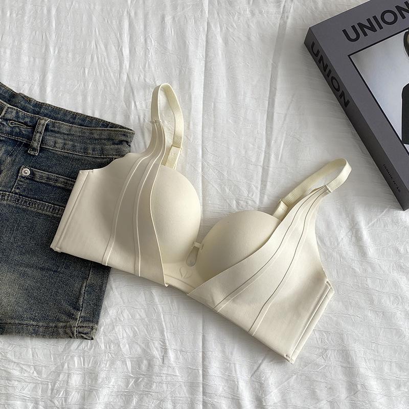 

Бесшовный бюстгальтер без косточек с чашками-ладошками для маленькой груди: Улучшенная боковая поддержка, Летний стиль L