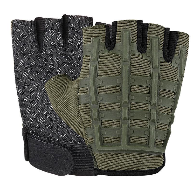 Unisex Half-Finger Tactical Gloves: Non-Slip, Breathable, Wear-Resistant for Outdoor Sports, Fitness, Cycling, and Mountaineering.