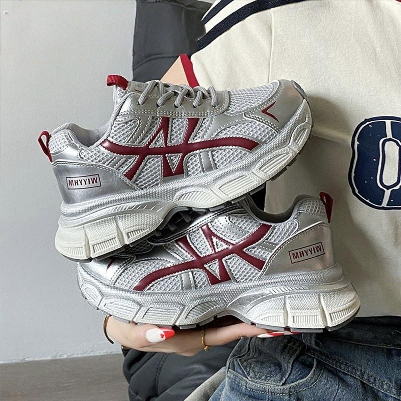 New Breathable Dad Shoes for Summer Versatile Thick-soled Height-increasing Casual Sports Shoes