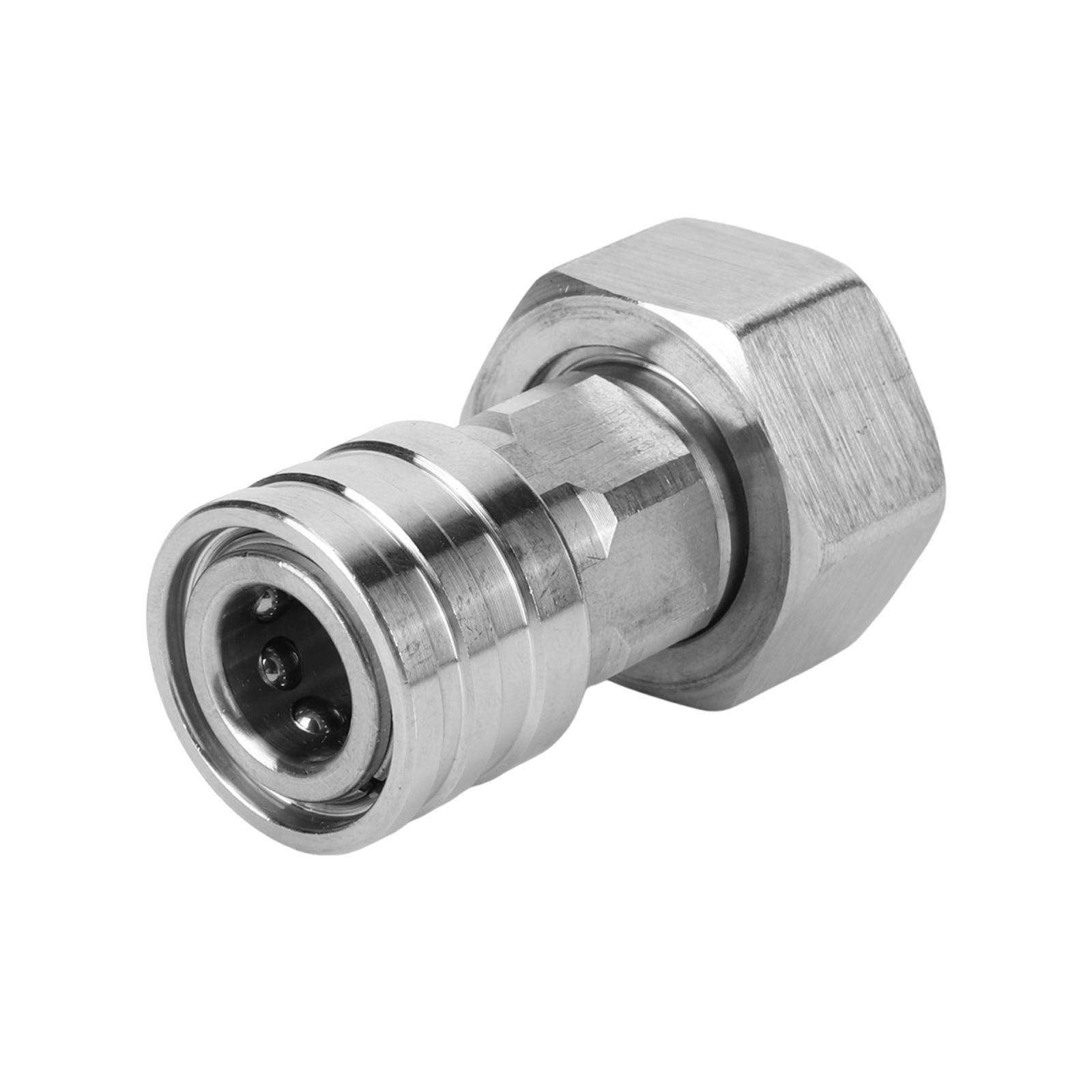 

3/4 GHT To 1/4 Quick Connector Stainless Steel Leak-Proof Adapter Convert Water Hose To Power Washer Connector