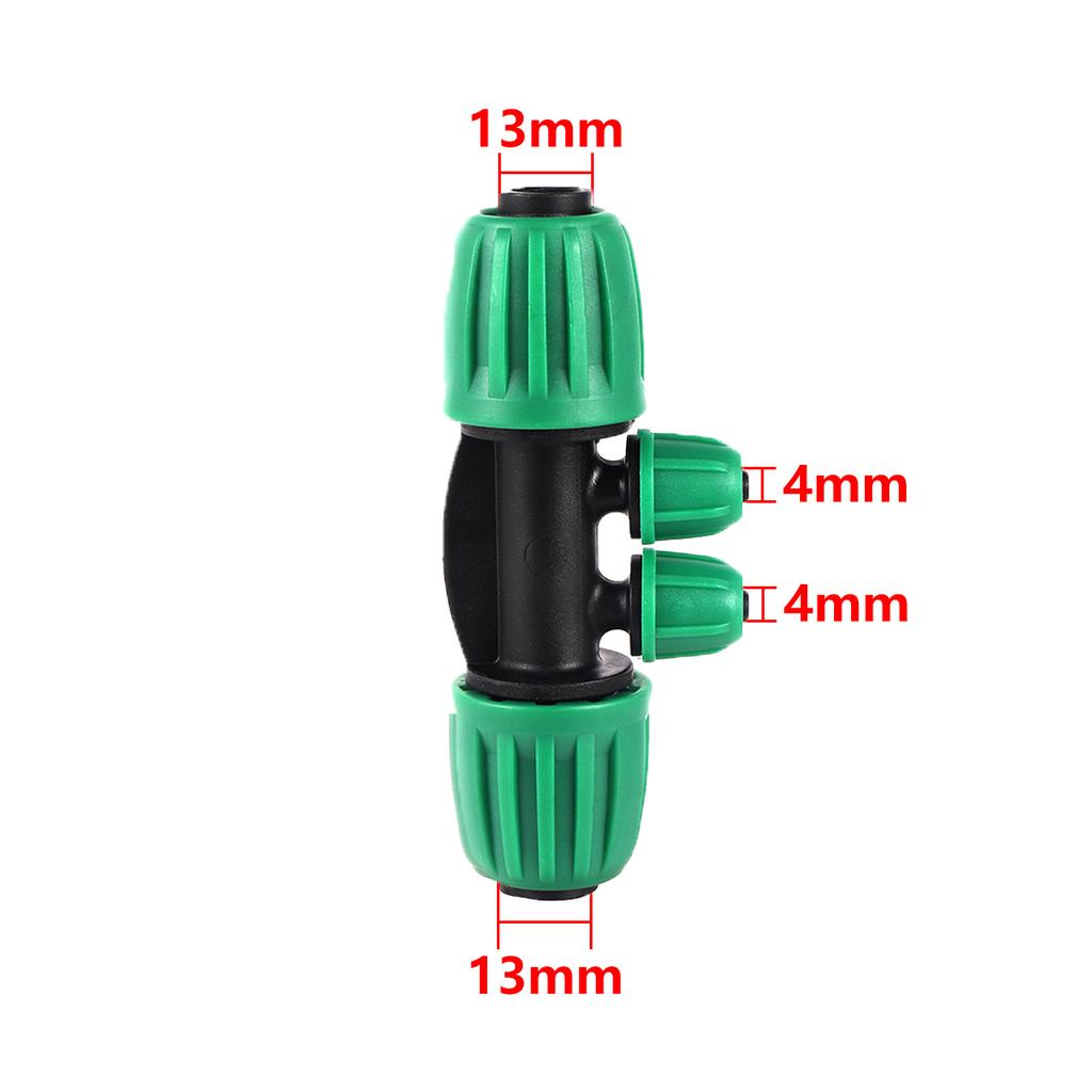 1/4" Pipe Plastic Locking Connector Barb Coupling Irrigation Connector Garden Watering Irrigation Diverter Pipe Fittings