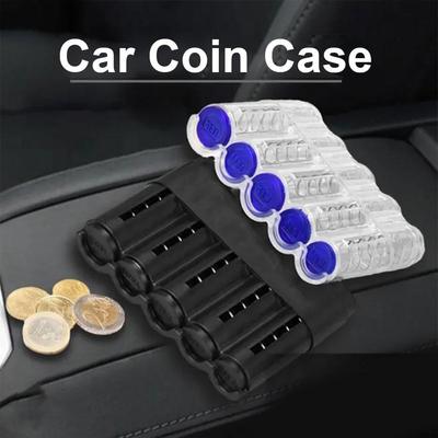 Car Coin Case Coin Dispenser Storage Box Car Interior Accessories Saving Creative Purse Box Organizer Storage Home H0W8