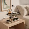 Countertop Rack with Trays 2Tier MetalTier Storage RackSaving Shelf Organizer for Vanity,