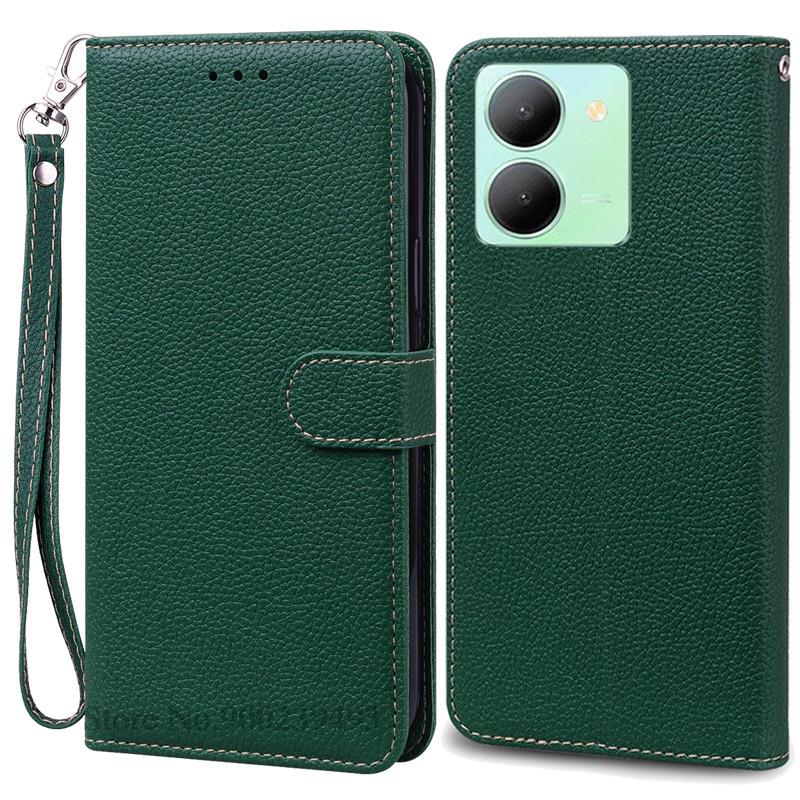 Y36 Hülle Für Vivo Y36 Hülle Weiche Silikon Rückseite Handyhülle Für Vivo Y36 5G Hülle Leder Klapp Brieftasche Hülle für VIVOY36 Y 36
