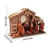Heilige Familie Statue Baby Jesus Miniatur Weihnachtskrippe Skulptur für Weihnachten Innen Haus Tisch Feiertag