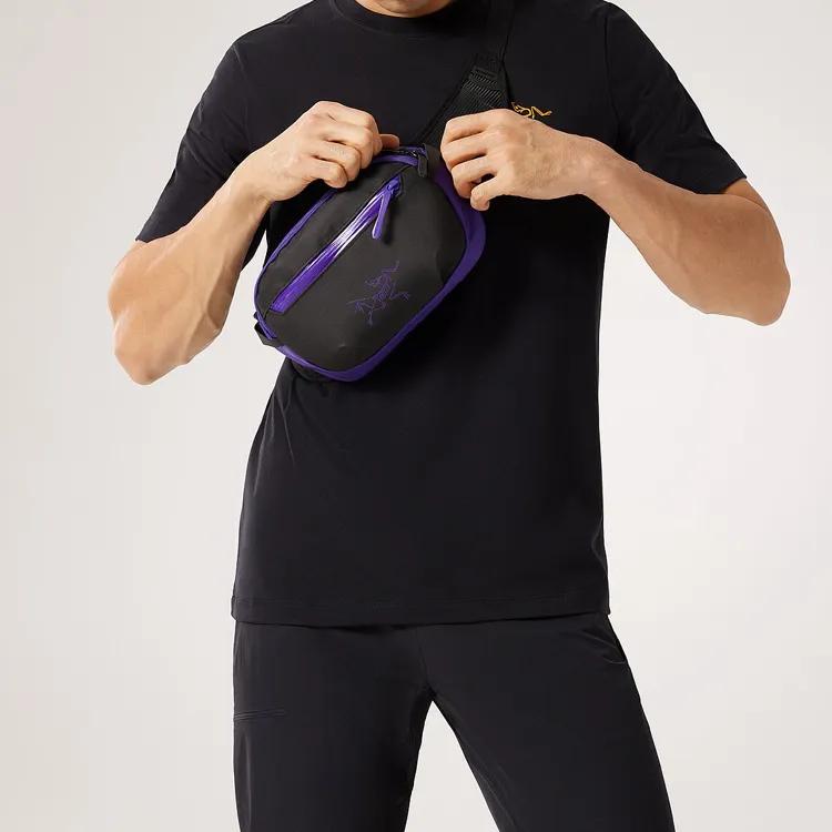 Arc'teryx Arro 2.5L Fanny Pack Mountaineering Bag Outdoor Bag Nylon Silver Phantom Purple Men's (Unisex) Outdoor Bags