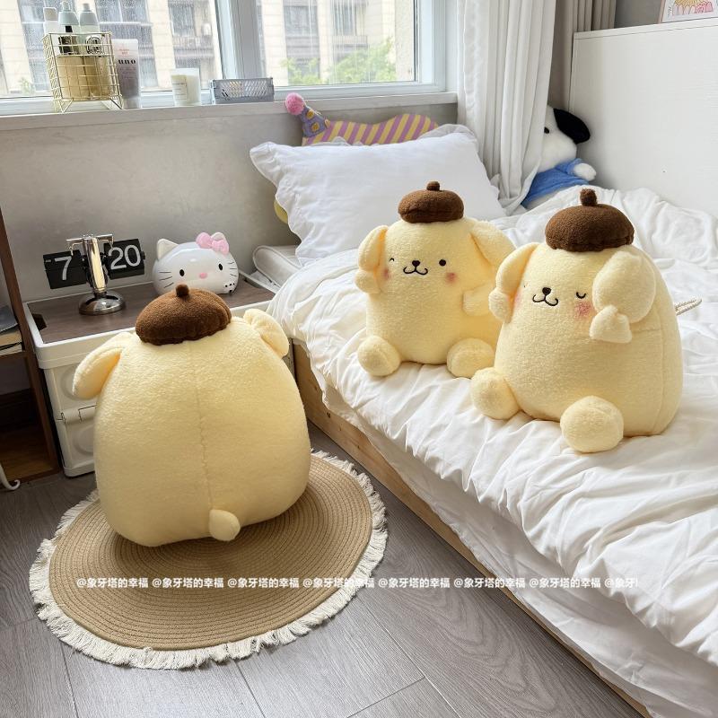 Kawaii Pompompurin Plush Pillow Toys Soft Pillow Gift Lovely Pom Pom Purin Doll for Kids Room Decor Xmas Birthday Girl Gifts